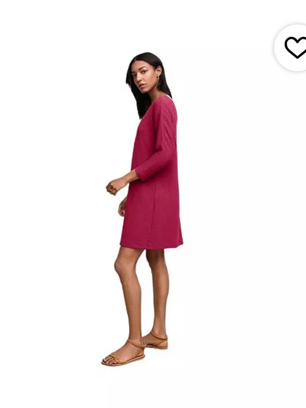 NWT M.M.LaFleur Ivana 1.0 Dress Ribbed Pima Modal Dark Fuchsia XL